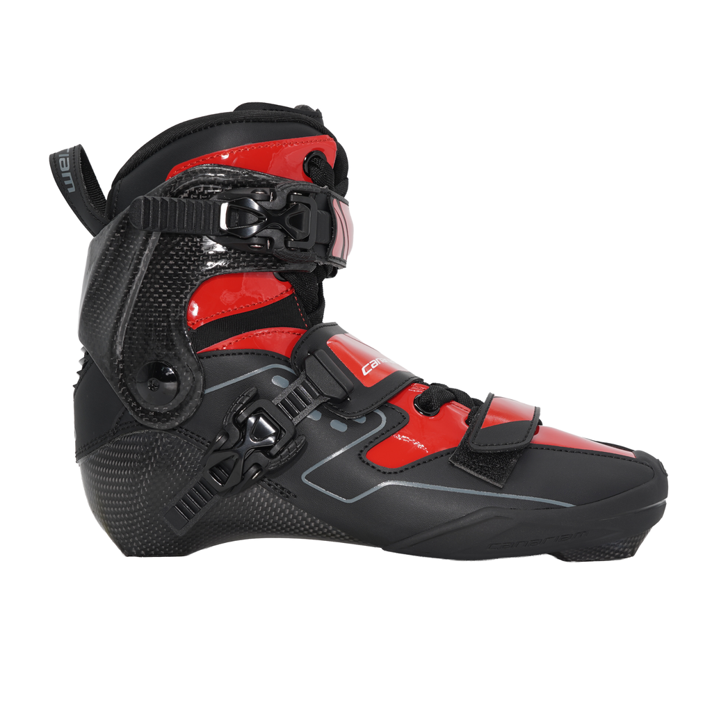 Bota Freeride Urban Negro x Rojo Brillante
