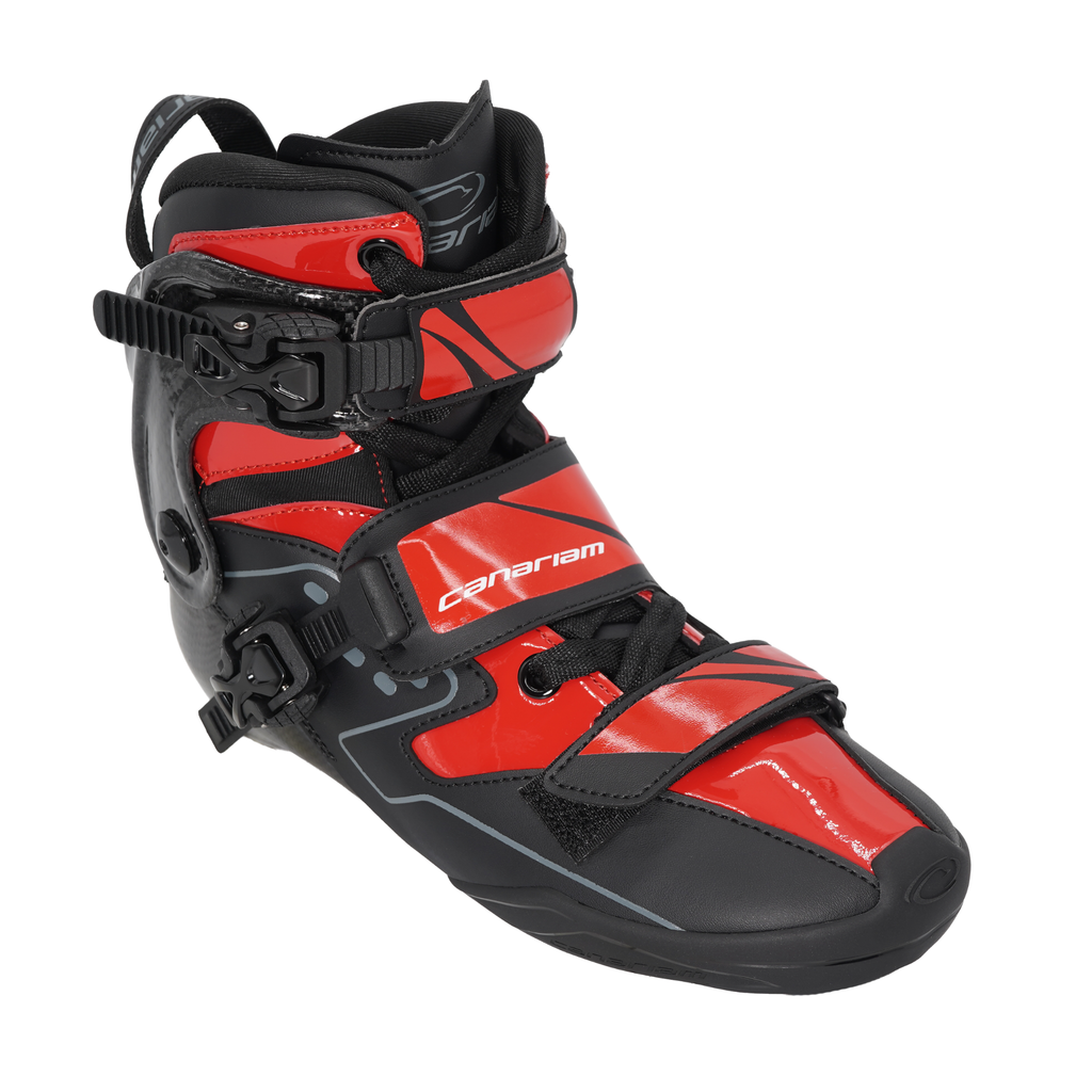 Bota Freeride Urban Negro x Rojo Brillante
