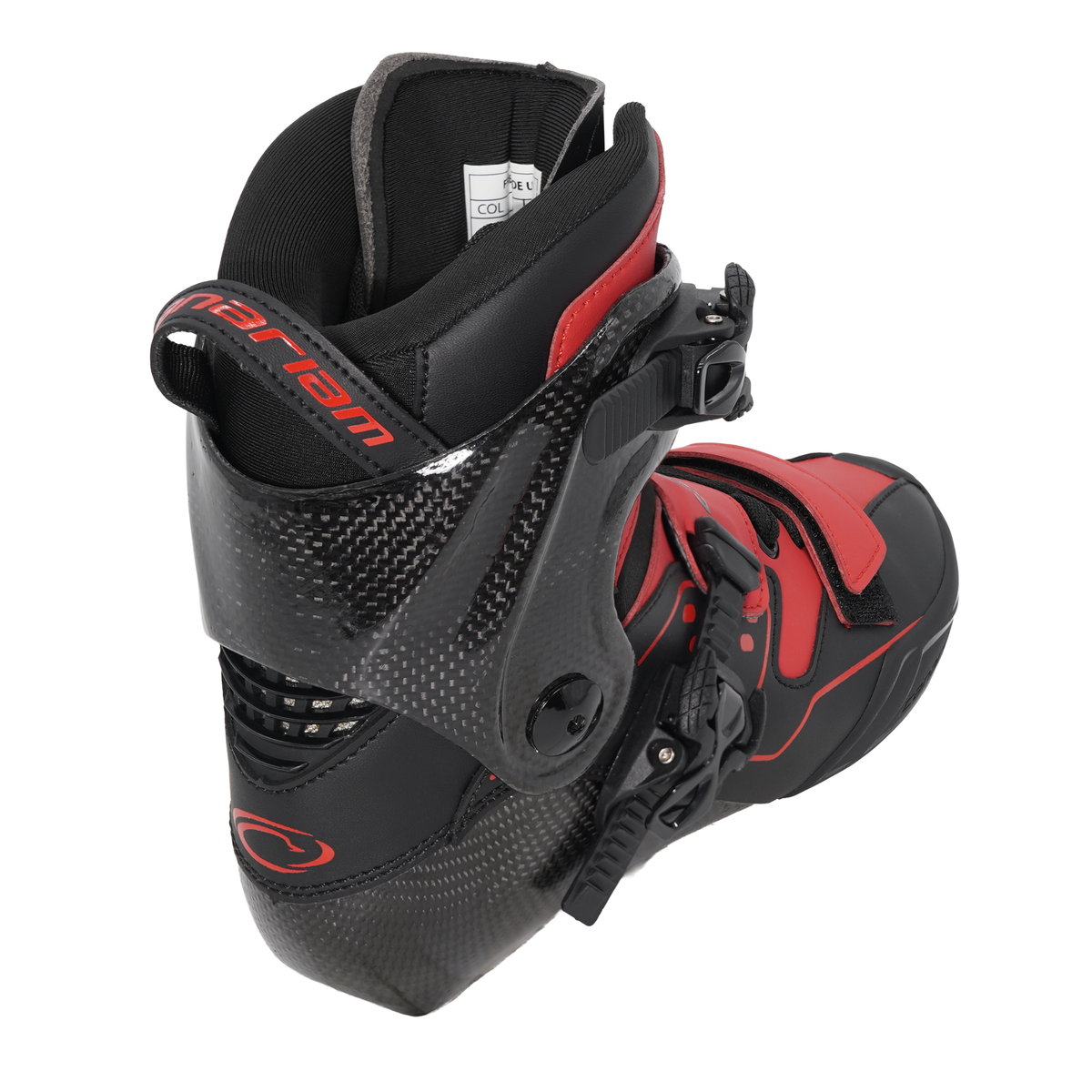 Bota Freeride Urban Negro x Rojo Mate