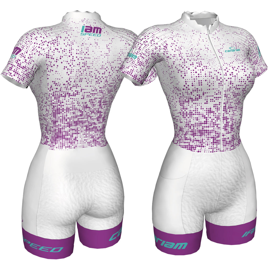 Licra Fit White-Purple