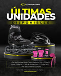 Promo: Roller Team (Gris x Negro) + Casco Sonic (Talla M) + Kit C2 Fucsia (Talla: M / L) + 1  Par de Cordones Lúmino