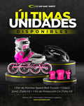 Promo: Patín Speed Bolt Fucsia + Casco Sonic (Talla M) + Kit de Protección C4 (Talla M)
