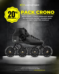 Promo: Crono + Chasis Superlight 12.2 Xlide 4x100mm + 16 Balineras ABEC 11 PRO Amarillas